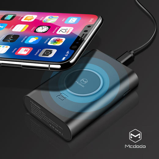 Mcdodo麦多多iPhoneX无线充电宝 苹果8充电宝 QI快充plus 充电宝 商品图0