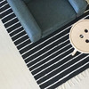 芬兰【VM Carpet】全棉材质条纹地毯流苏地毯 75CM×150CM 商品缩略图1