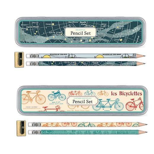 【特惠】Cavallini 复古铅笔盒套装 附HB铅笔10支 + 削铅笔刀1个 商品图1