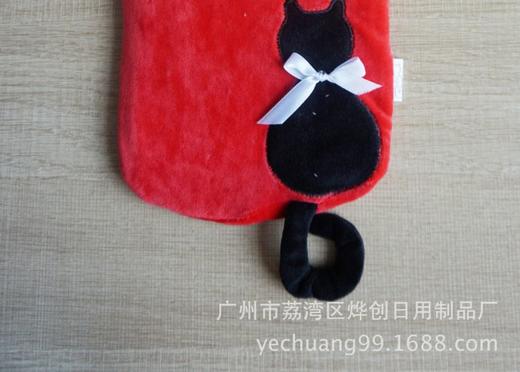 【暖水袋】 欢乐猫动物毛绒暖手宝 橡胶热水袋环保 商品图1