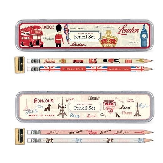 【特惠】Cavallini 复古铅笔盒套装 附HB铅笔10支 + 削铅笔刀1个 商品图2