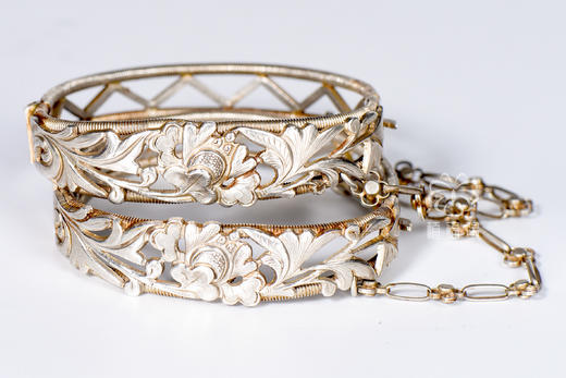 【理达私享】“醇和之美”卡扣老银镯 商品图1