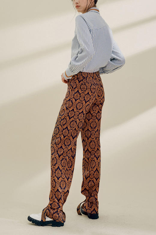 印花武士裤装设计师款