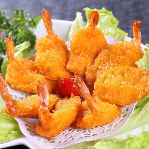 亚洲渔港 黄金蝴蝶虾 1000g盒(60枚)裹粉炸虾 - 海鸿优选