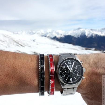 北京仓｜Speedometer-Steel-Christmas Red 手镯［意大利设计师］ 商品图0