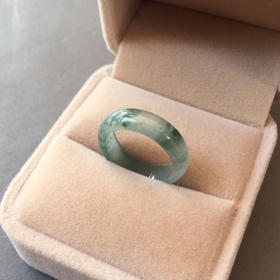 高冰种飘花翡翠指环10