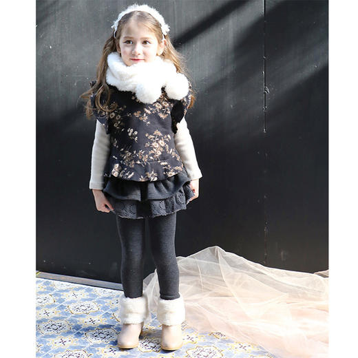 【女童围巾】秋冬加厚双层保暖绒版儿童围巾 商品图1