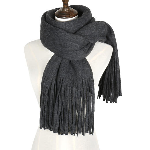 【围巾】女冬季韩版百搭超长款加厚针织毛线围巾保暖学生围脖情侣 商品图4