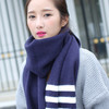 【围巾】冬季保暖新款围巾克拉恋人同款男女士英伦风拼接毛线围脖 商品缩略图3