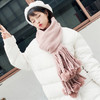 【围巾】冬季韩版百搭新款披肩两用学生长款加厚保暖围脖 商品缩略图3
