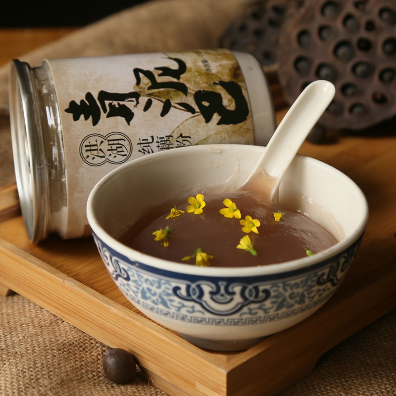 湖北 荆州洪湖 青泥巴 藕粉300g/罐*2