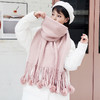 【围巾】冬季韩版百搭新款披肩两用学生长款加厚保暖围脖 商品缩略图2