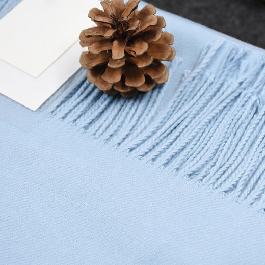 【围巾】秋冬季新款羊绒围巾 女 时尚加厚 保暖纯色披肩甜美围巾 商品图4