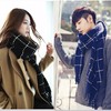 【围巾】桐庐时尚围巾秋冬韩版格子粗毛线情侣围巾加厚流苏围脖披肩两用 商品缩略图0