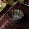尚唐丨龙泉铁胎青瓷 大号品茗杯 天石葵口杯 龙泉黑胎哥窑 商品缩略图1