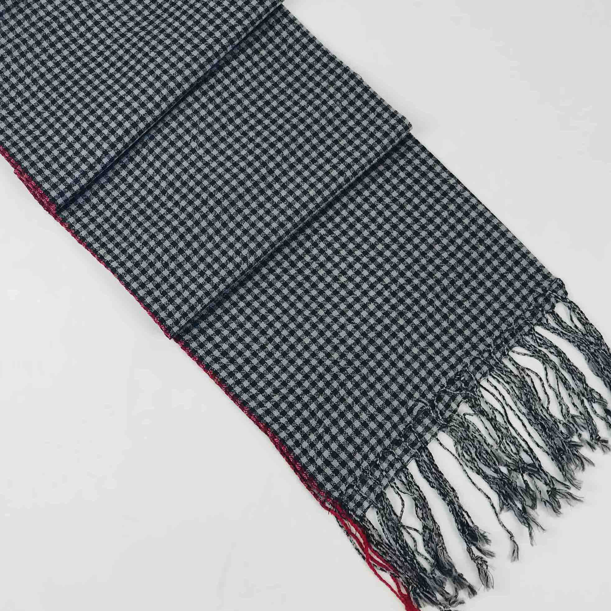 精纺羊毛格子围巾（意大利设计）