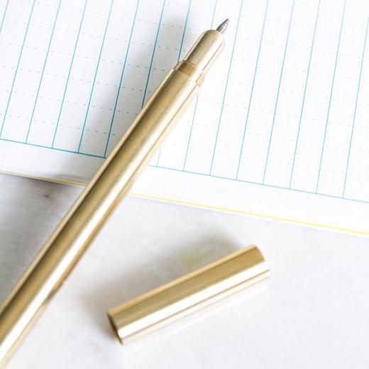 BRASS FOR EVERYONE 韩国极简设计黄铜中性笔 两款可选 商品图2