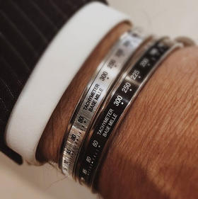 北京仓｜Speedometer-Chrono Black Steel-手镯［意大利设计师］