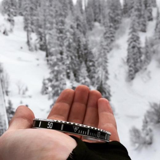 北京仓｜Speedometer-Black Steel-手镯［意大利设计师］ 商品图0