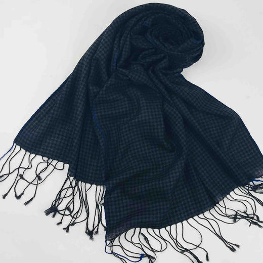 精纺羊毛格子围巾（意大利设计） 商品图4