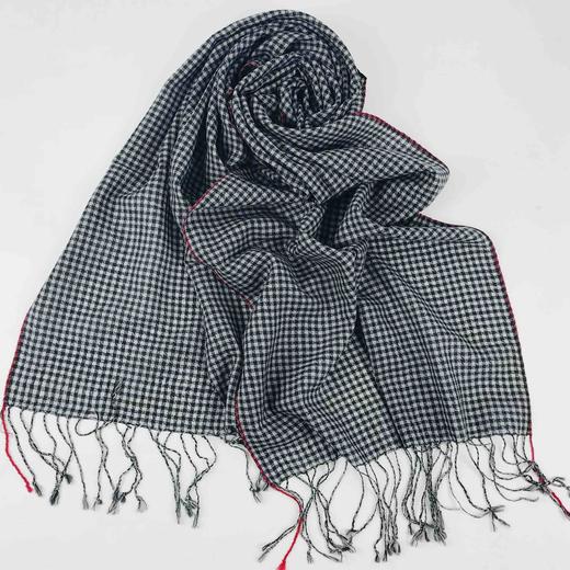 精纺羊毛格子围巾（意大利设计） 商品图1