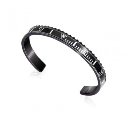 北京仓｜Speedometer-Black&Black Steel-手镯［意大利设计师］ 商品图1