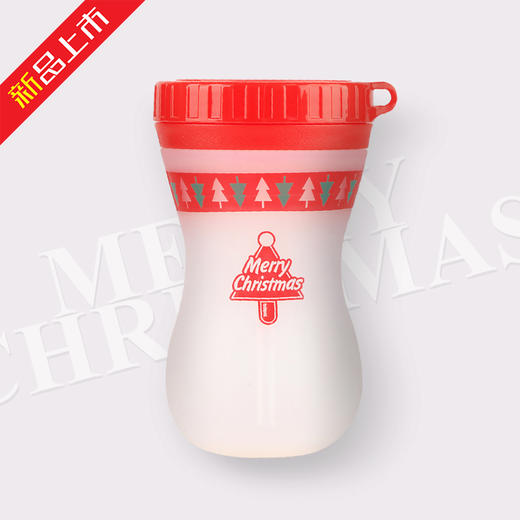 bapa乐翻杯圣诞限量版 370ml 硅胶运动水杯 商品图1