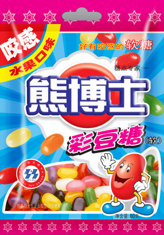 徐福记1元联包熊博士彩豆糖水果口味