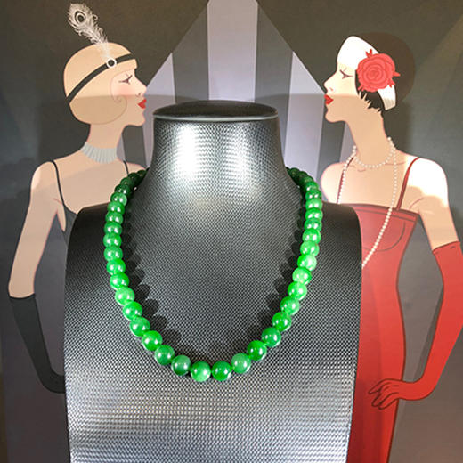 和田玉（碧玉）珠串项链 商品图4