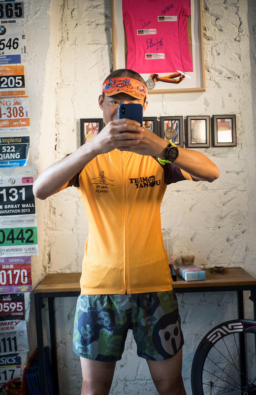 严素多功能TEE 世界和平跑步骑行服 男款 轻量 短袖T恤 速干快干  严素态度 商品图2