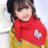 【儿童围巾】韩版新款儿童针织毛线围脖 加厚保暖小鹿三角巾 商品缩略图3