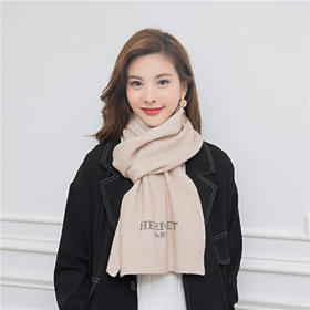 【围巾女】秋冬新款纯色仿羊绒围巾 女士加厚保暖百搭披肩两用