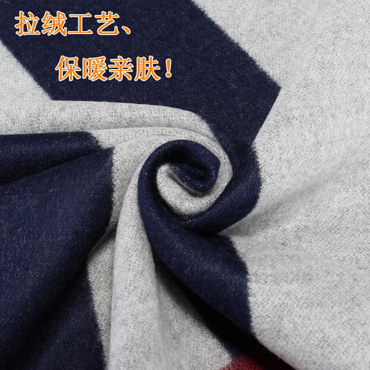 【围巾男】 *.秋冬保暖格子围巾提花仿羊绒拉绒围巾 商品图2