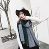 【围巾女】秋冬季新款压皱围巾韩版纯色百搭长款流苏围巾保暖披肩学生女 商品缩略图1