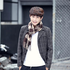 【围巾男】 *冬季围巾男士围巾男款女士围巾围脖厚英伦格子