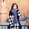 【围巾】秋冬新款韩版保暖加厚格子围巾时尚百搭超长女士空调披肩 商品缩略图1