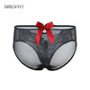 奶糖派 告白红撞黑低腰网纱 大蝴蝶结 圣诞三角女士内裤 商品缩略图1