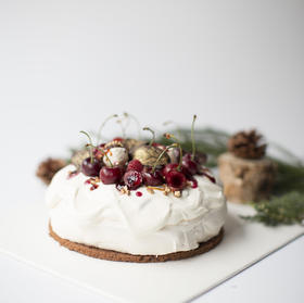 圣诞Pavlova节日蛋糕