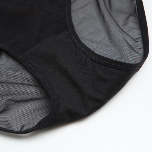 奶糖派 告白红撞黑低腰网纱 大蝴蝶结 圣诞三角女士内裤 商品图3