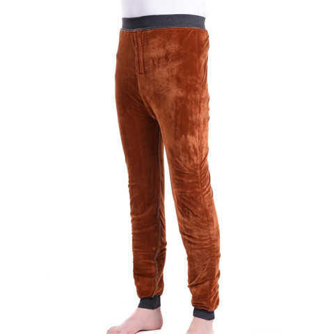 【双层加厚】【XL-5XL】男士保暖裤加绒加厚冬季莫代尔护打底裤 双层修身中老年加肥加大棉裤 商品图3