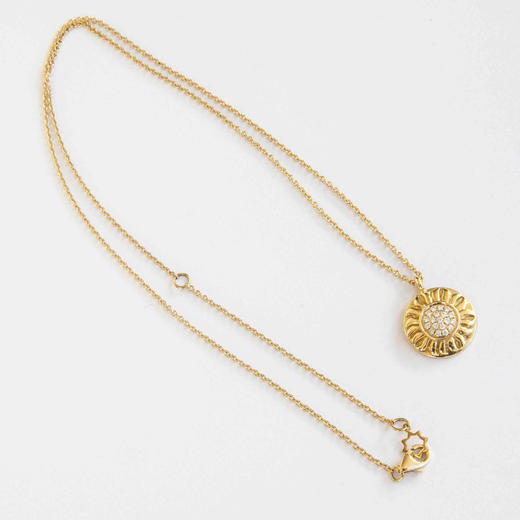 爱莎许愿工艺 日月星系列 太阳花项链 商品图1