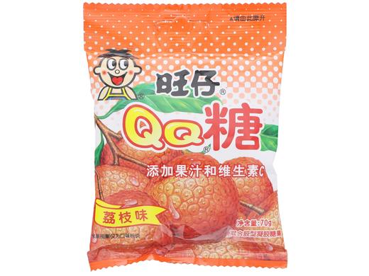 旺仔QQ糖（荔枝味）混合胶型凝胶糖果70g 商品图0