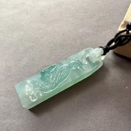 冰种飘阳绿翡翠凤凰 商品图1