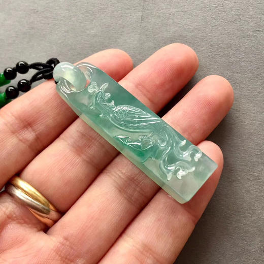 冰种飘阳绿翡翠凤凰 商品图4