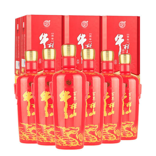 【推荐】牛栏山 百年老酒 46度整箱 500ml*6瓶 白酒 红黄盒 浓香型白酒 整箱 商品图1