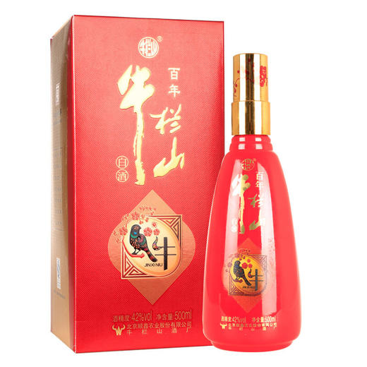 【推荐】牛栏山百年 二锅头 金喜牛 白酒42度 500ml 商品图0