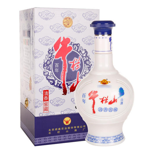 【推荐】牛栏山 百年 清香窖藏 白酒 45度 500ml 商品图0
