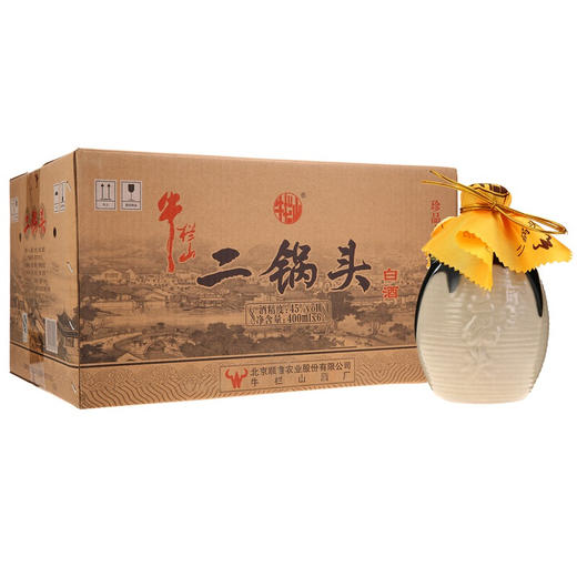 【推荐】牛栏山 老北京珍品15年 二锅头 白酒 45度 400ml *6瓶 整箱装（包装不好了） 商品图0