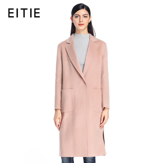 EITIE爱特爱女装秋冬一粒扣山羊绒呢子大衣外套5614322 商品图1