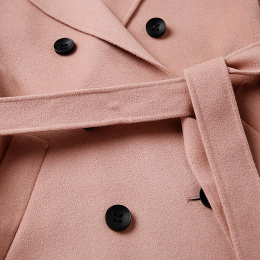 EITIE爱特爱女装秋冬羊毛长款过膝羊绒保暖毛呢外套大衣5614323 商品图4